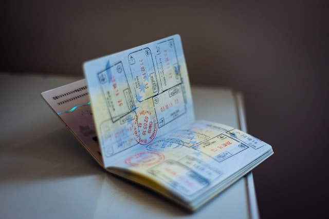 スタンプたっぷりのパスポート
